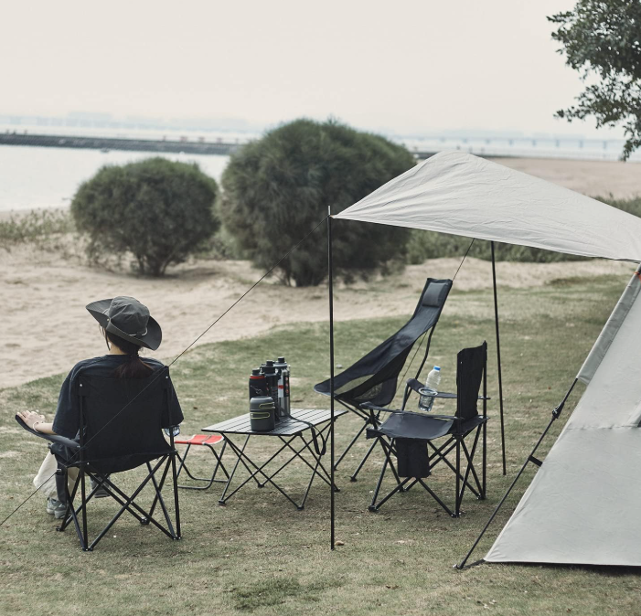 4 Pack Portable Folding Camping Chairs for Beach Lawn Yard and Outdoor Activities
