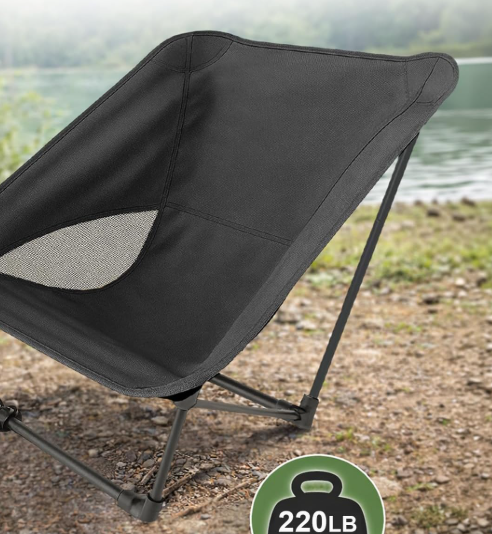 Lightweight Folding Camping Chair for Young Adults Teens Travel Beach Sports Fishing - Image 2