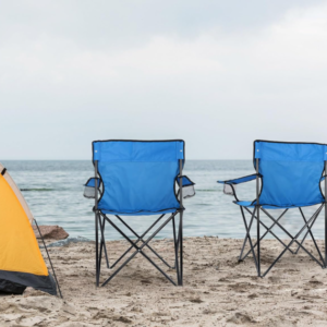 2 Pack Oversized Folding Camping Chairs with Carry Bags for Fishing Hiking Picnic Beach