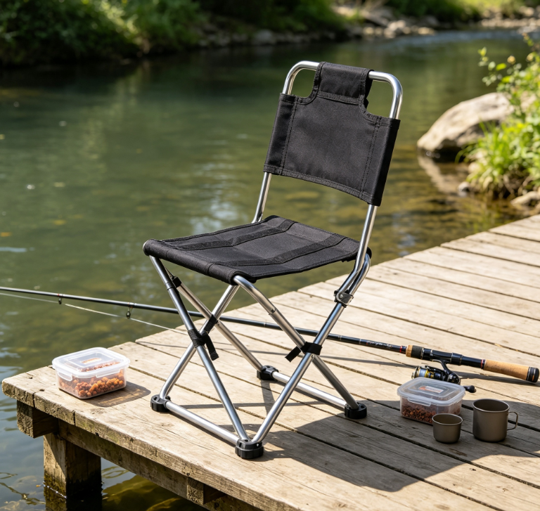 Lightweight Folding Camping Chair with Breathable Fabric and Durable Frame for Outdoor Use