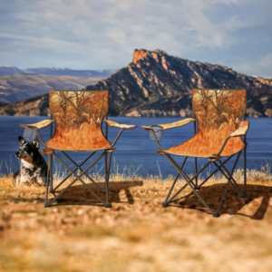 2 Pack Folding Camping Chairs with Portable Design for Outdoor Travel Beach Fishing