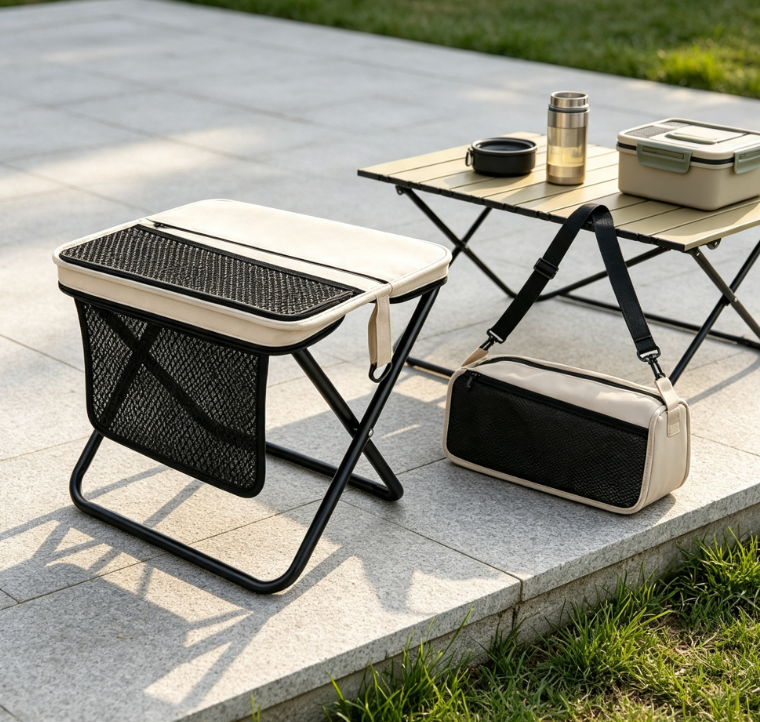 Portable Foldable Backpack Stool Chair Heavy Duty Outdoor Seat for Camping Hiking Fishing Travel - Image 2