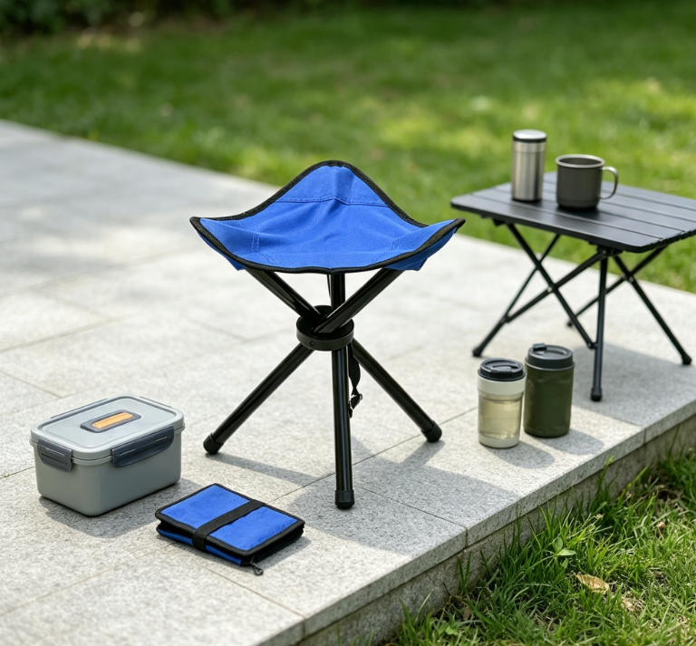 Portable Folding Camping Stool for Fishing Hiking Gardening Beach Outdoor Activities - Image 2